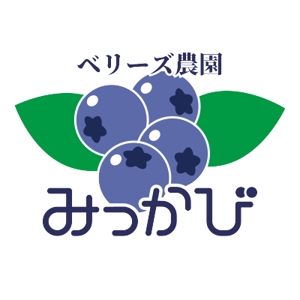 kappa-sanさんのブルーベリー農園「ベリーズ農園みっかび」のロゴへの提案