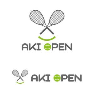j-design (j-design)さんの[コンペ]自社開発、テニス専門webアプリケーション「AKI OPEN」のロゴデザインへの提案
