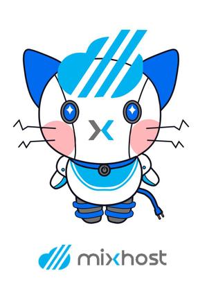 さかさもか※現在受付中の内容のみご相談可 (moka_il)さんのレンタルサーバーのネコのキャラクターデザインへの提案