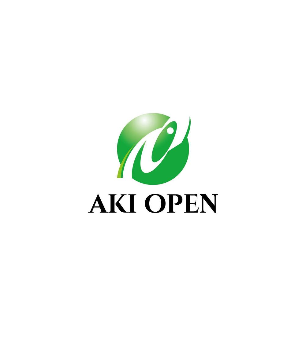 [コンペ]自社開発、テニス専門webアプリケーション「AKI OPEN」のロゴデザイン