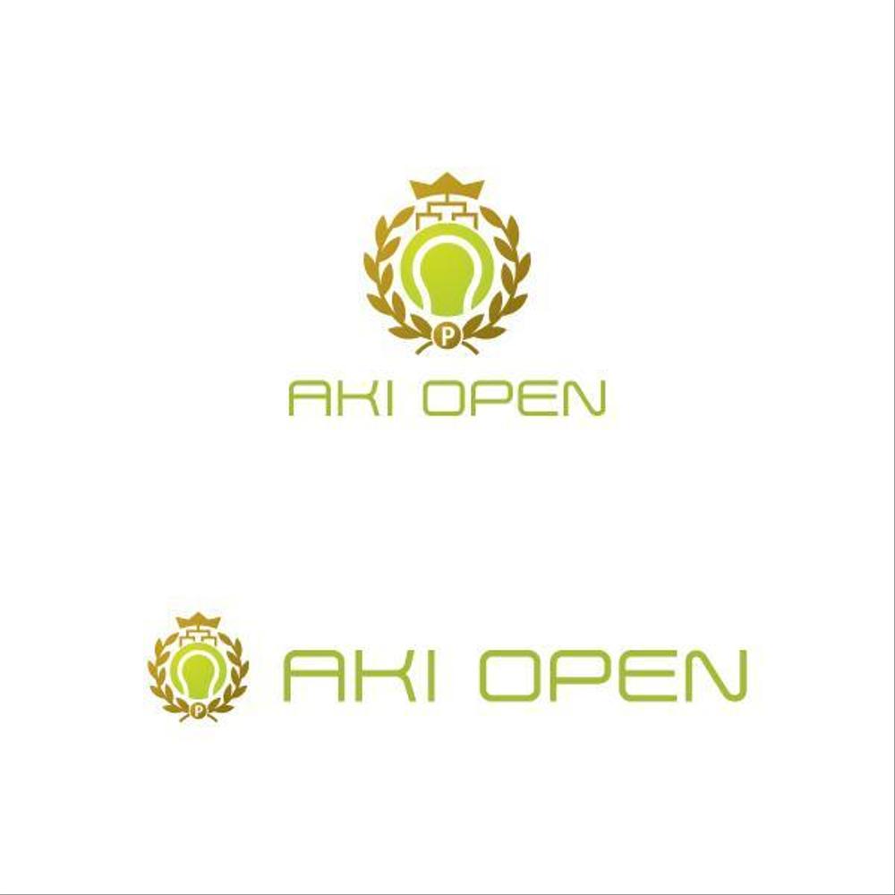 [コンペ]自社開発、テニス専門webアプリケーション「AKI OPEN」のロゴデザイン