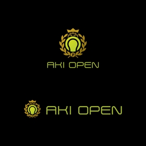 neomasu (neomasu)さんの[コンペ]自社開発、テニス専門webアプリケーション「AKI OPEN」のロゴデザインへの提案