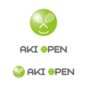 j-design (j-design)さんの[コンペ]自社開発、テニス専門webアプリケーション「AKI OPEN」のロゴデザインへの提案