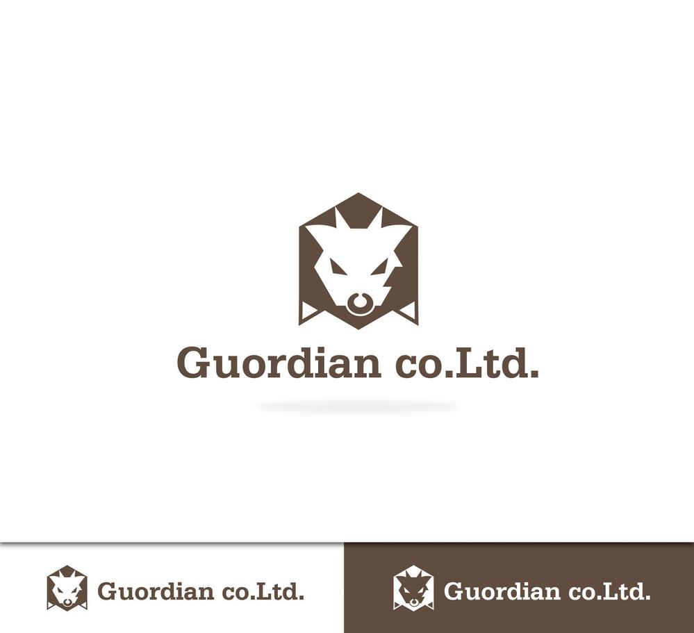 和牛　動物病院・コンサルタント会社　ロゴ、マーク 　「株式会社Guardian」