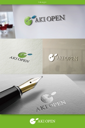 coco design (tomotin)さんの[コンペ]自社開発、テニス専門webアプリケーション「AKI OPEN」のロゴデザインへの提案