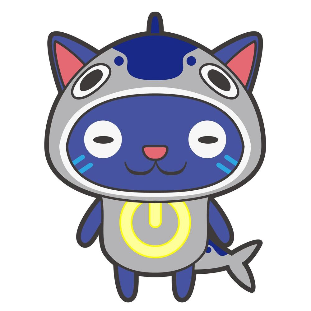 レンタルサーバーのネコのキャラクターデザイン