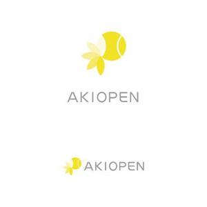 仲藤猛 (dot-impact)さんの[コンペ]自社開発、テニス専門webアプリケーション「AKI OPEN」のロゴデザインへの提案
