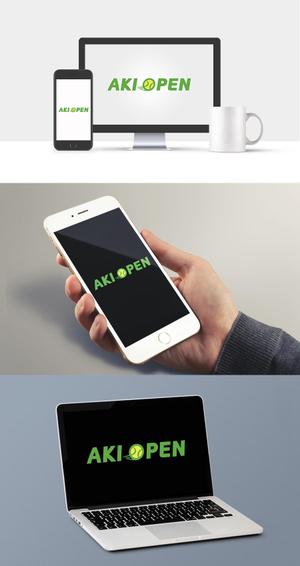 株式会社ガラパゴス (glpgs-lance)さんの[コンペ]自社開発、テニス専門webアプリケーション「AKI OPEN」のロゴデザインへの提案
