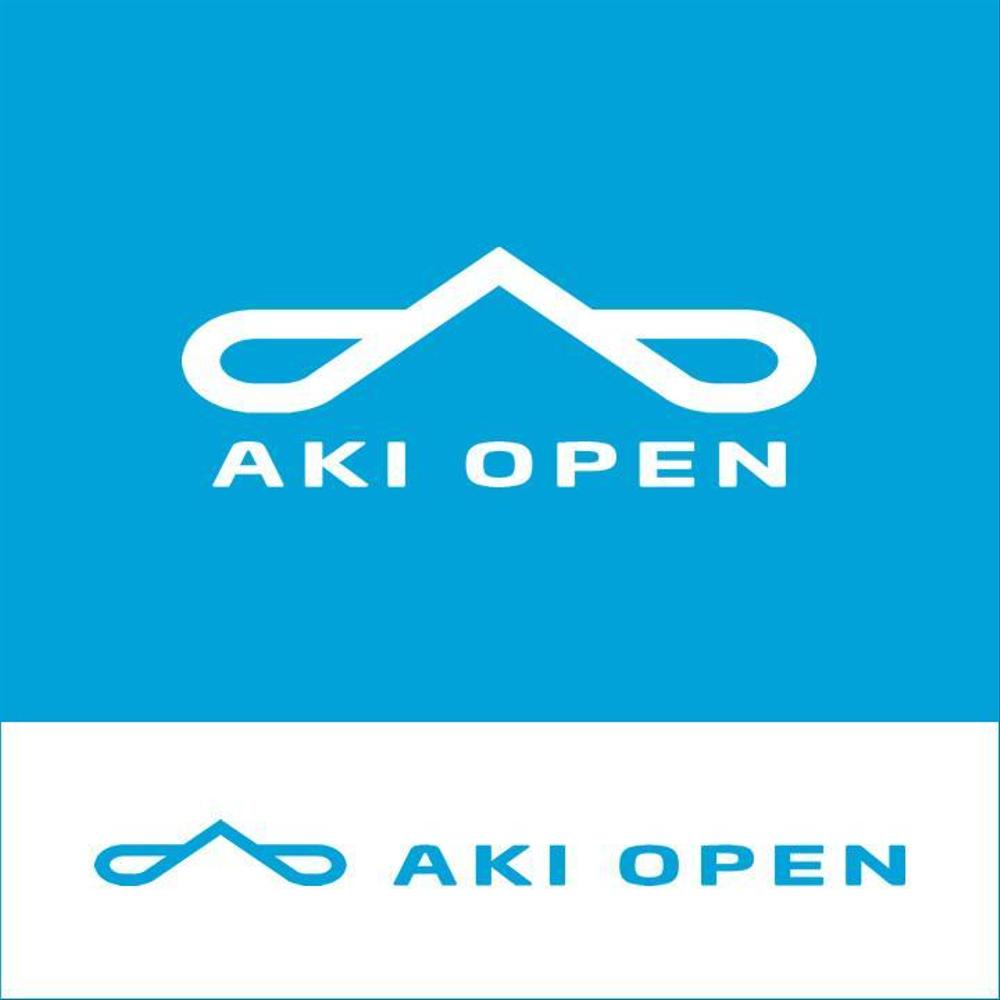 [コンペ]自社開発、テニス専門webアプリケーション「AKI OPEN」のロゴデザイン