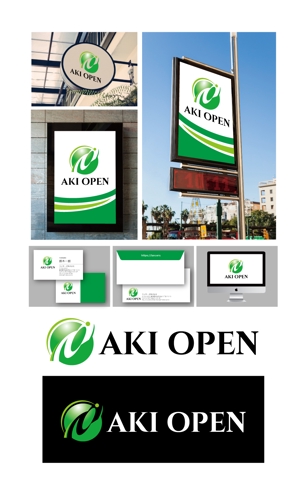 King_J (king_j)さんの[コンペ]自社開発、テニス専門webアプリケーション「AKI OPEN」のロゴデザインへの提案