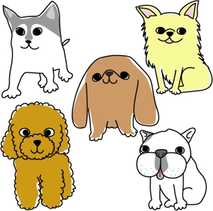 makinoさんのプードル・チワワなど犬のイラストを描いてください♪への提案