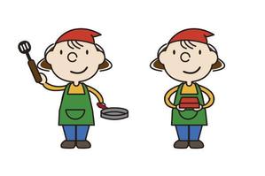 株式会社イーネットビズ (e-nets)さんの高齢者向け宅配弁当「イメージキャラクター」イラストのデザインへの提案