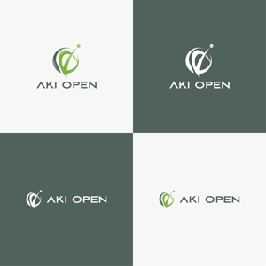 hikarun1010 (lancer007)さんの[コンペ]自社開発、テニス専門webアプリケーション「AKI OPEN」のロゴデザインへの提案