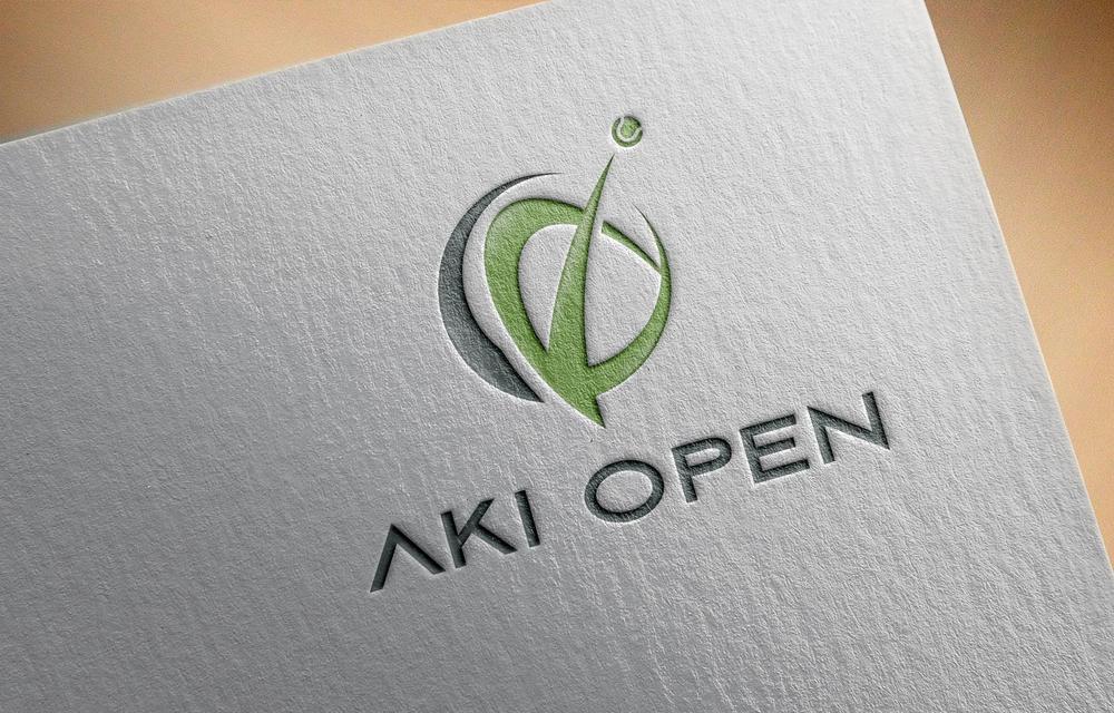 [コンペ]自社開発、テニス専門webアプリケーション「AKI OPEN」のロゴデザイン