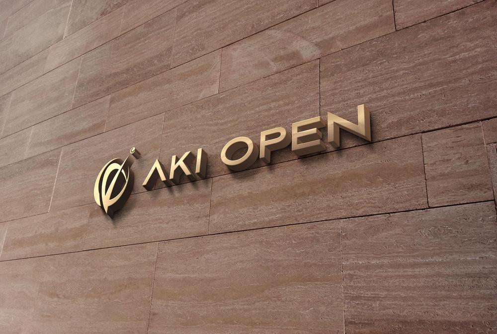 [コンペ]自社開発、テニス専門webアプリケーション「AKI OPEN」のロゴデザイン