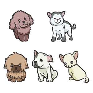 Chiroさんのプードル・チワワなど犬のイラストを描いてください♪への提案