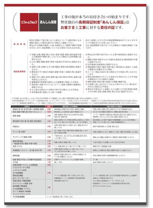 Tetsuya (ikaru-dnureg)さんの【原稿あり】保証規定をデザインしてほしい！への提案