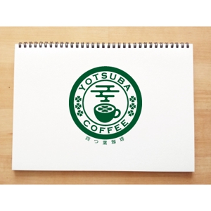 yusa_projectさんの多店舗展開予定！カフェ「四つ葉珈琲」のロゴへの提案