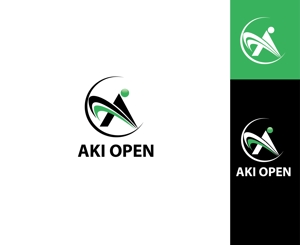 IandO (zen634)さんの[コンペ]自社開発、テニス専門webアプリケーション「AKI OPEN」のロゴデザインへの提案