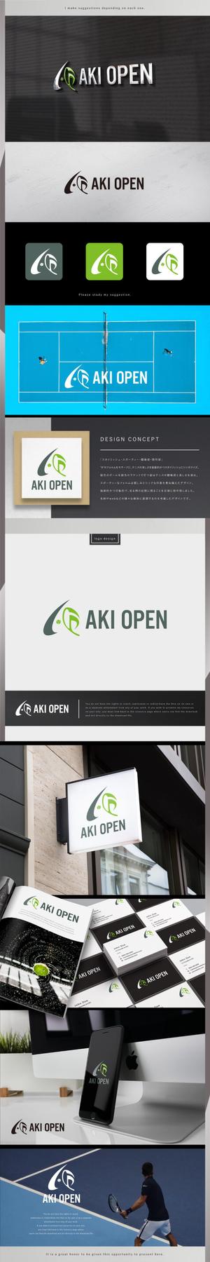 machi (machi_2014)さんの[コンペ]自社開発、テニス専門webアプリケーション「AKI OPEN」のロゴデザインへの提案