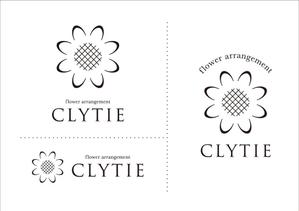 nobdesign (nobdesign)さんのフラワーアレンジメント「CLYTIE(クリティエ)」のロゴへの提案