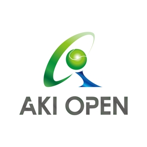 yatsuta-man ()さんの[コンペ]自社開発、テニス専門webアプリケーション「AKI OPEN」のロゴデザインへの提案
