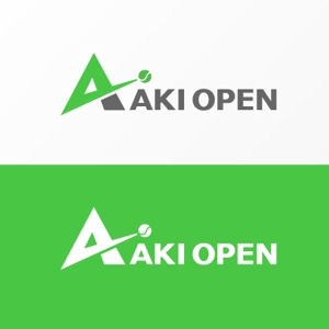 No14 (No14)さんの[コンペ]自社開発、テニス専門webアプリケーション「AKI OPEN」のロゴデザインへの提案