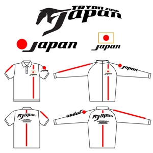 zbb27430 (zbb27430)さんの馬術競技世界選手権の日本代表チームのポロシャツならびにウィンドブレーカーデザインへの提案
