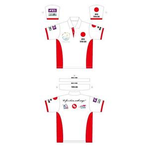 Anycall (Anycall)さんの馬術競技世界選手権の日本代表チームのポロシャツならびにウィンドブレーカーデザインへの提案
