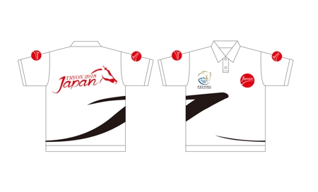 PAUSE (pause)さんの馬術競技世界選手権の日本代表チームのポロシャツならびにウィンドブレーカーデザインへの提案