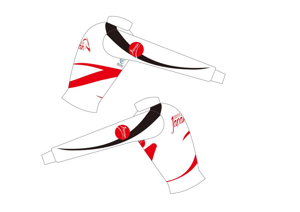 馬術競技世界選手権の日本代表チームのポロシャツならびにウィンドブレーカーデザイン