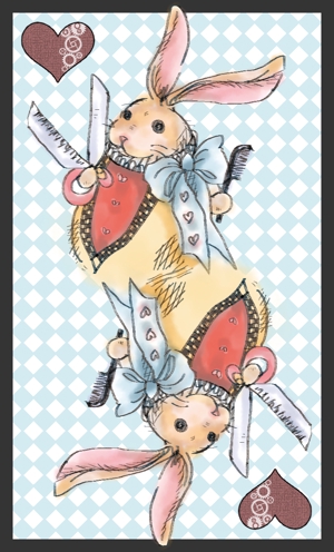 Shika ()さんのトランプの絵柄がアリスの白ウサギになっているイラストへの提案