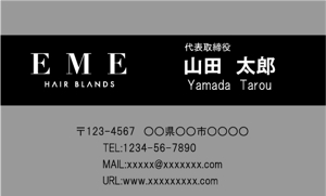 蓮吉 ()さんの新規開業する美容室の名刺デザインへの提案