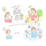 e (en_illustrator)さんの主婦検診のお知らせのイラストへの提案