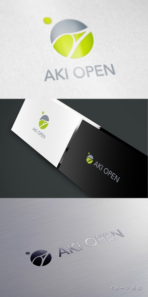 nabe (nabe)さんの[コンペ]自社開発、テニス専門webアプリケーション「AKI OPEN」のロゴデザインへの提案