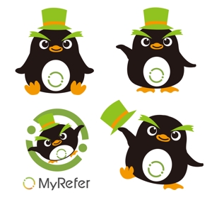 Q-Design (cats-eye)さんのペンギンの企業イメージキャラクターデザインへの提案