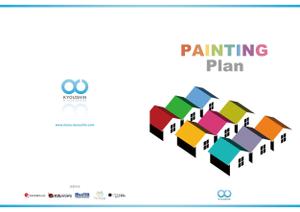 ilab (ilab1127)さんの住宅塗装のオリジナル冊子の表紙＆裏表紙のデザインへの提案