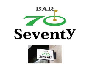 tukasagumiさんのBAR　【Seventy】のロゴへの提案