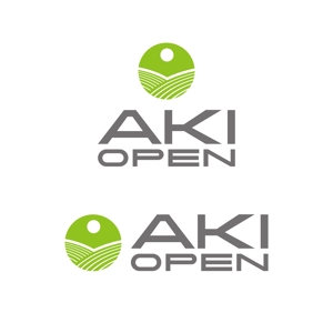 竜の方舟 (ronsunn)さんの[コンペ]自社開発、テニス専門webアプリケーション「AKI OPEN」のロゴデザインへの提案