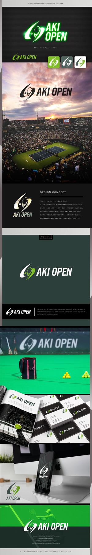 machi (machi_2014)さんの[コンペ]自社開発、テニス専門webアプリケーション「AKI OPEN」のロゴデザインへの提案