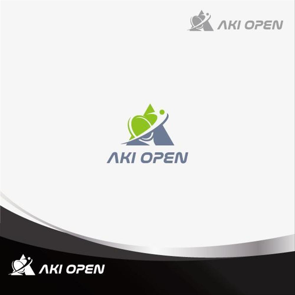 [コンペ]自社開発、テニス専門webアプリケーション「AKI OPEN」のロゴデザイン