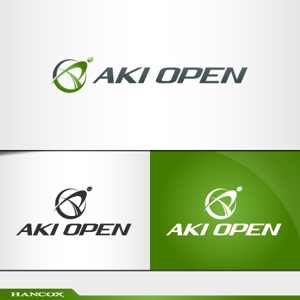 HANCOX (HANCOX)さんの[コンペ]自社開発、テニス専門webアプリケーション「AKI OPEN」のロゴデザインへの提案