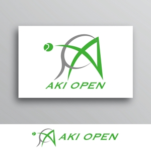 White-design (White-design)さんの[コンペ]自社開発、テニス専門webアプリケーション「AKI OPEN」のロゴデザインへの提案