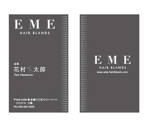 mi-ya (mi-ya11)さんの新規開業する美容室の名刺デザインへの提案