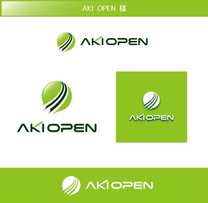 FISHERMAN (FISHERMAN)さんの[コンペ]自社開発、テニス専門webアプリケーション「AKI OPEN」のロゴデザインへの提案