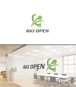 forever (Doing1248)さんの[コンペ]自社開発、テニス専門webアプリケーション「AKI OPEN」のロゴデザインへの提案