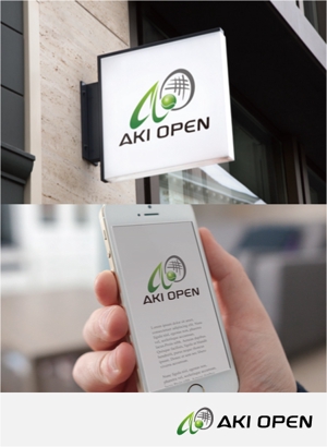 drkigawa (drkigawa)さんの[コンペ]自社開発、テニス専門webアプリケーション「AKI OPEN」のロゴデザインへの提案