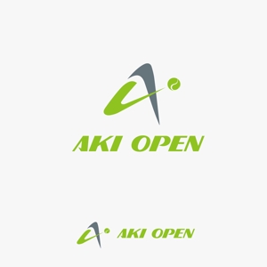 RGM.DESIGN (rgm_m)さんの[コンペ]自社開発、テニス専門webアプリケーション「AKI OPEN」のロゴデザインへの提案