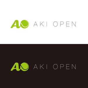 sweep design (sweep_design)さんの[コンペ]自社開発、テニス専門webアプリケーション「AKI OPEN」のロゴデザインへの提案