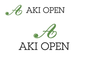 なべちゃん (YoshiakiWatanabe)さんの[コンペ]自社開発、テニス専門webアプリケーション「AKI OPEN」のロゴデザインへの提案